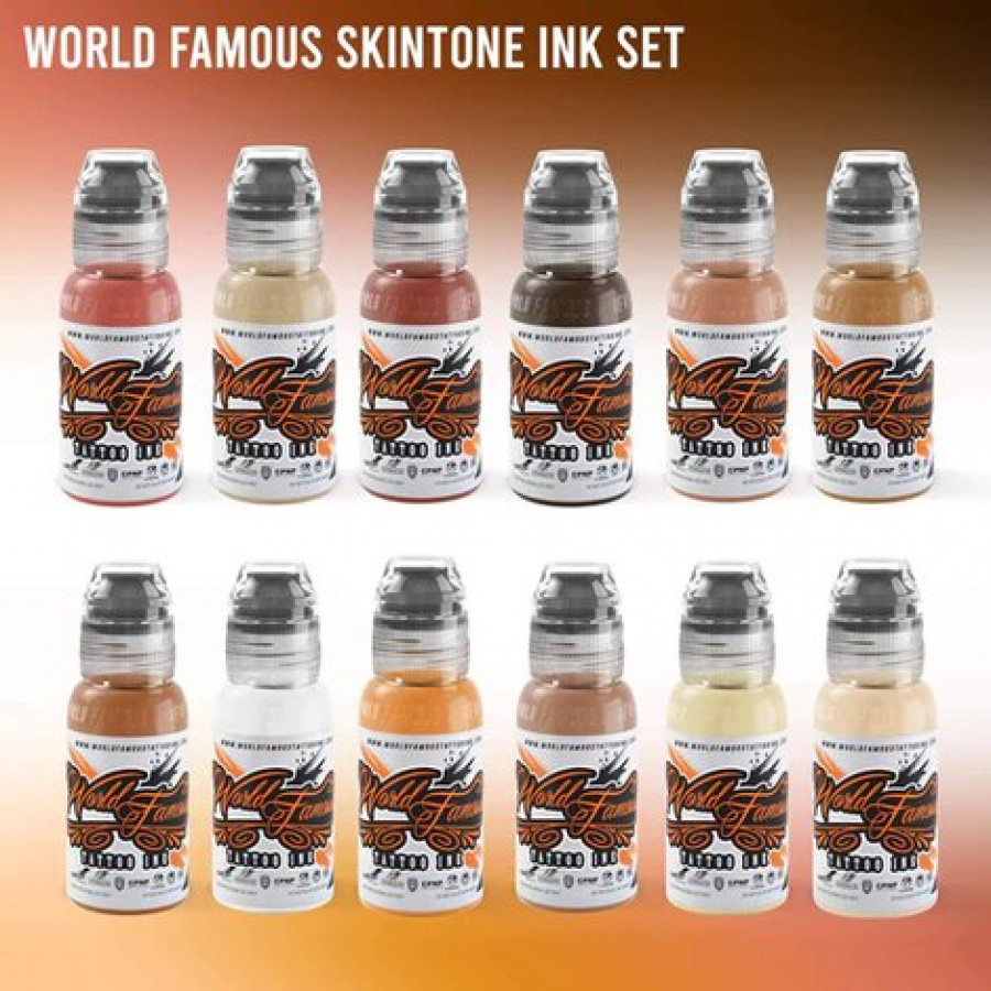 Краска World Famous Tattoo Ink 72 Bottle Color Set