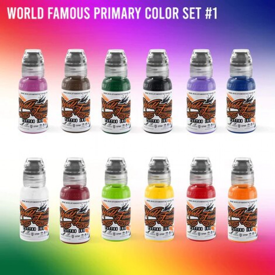 Краска World Famous Tattoo Ink 72 Bottle Color Set