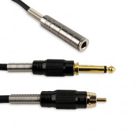 Клип-корд для тату машинки Переключатель Kwadron Jack - RCA - Jack 3.5mm